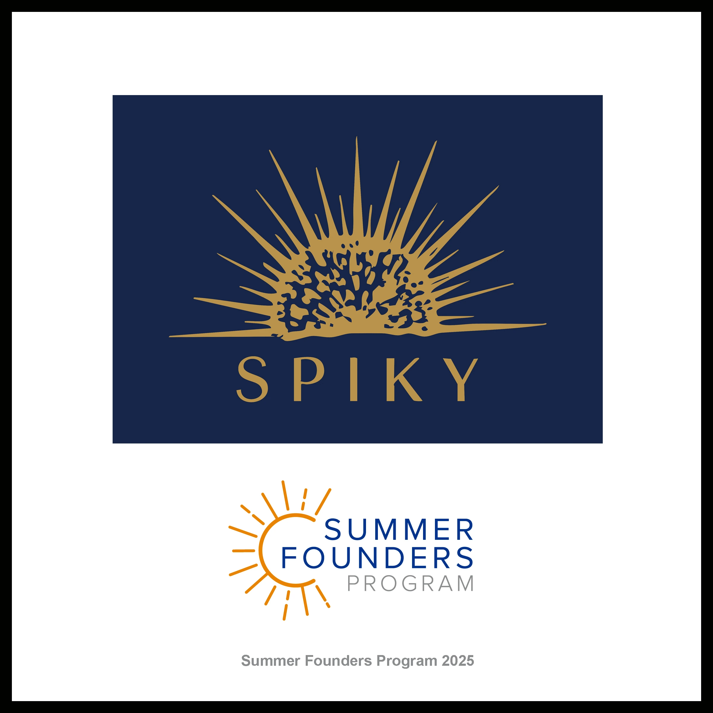 Spiky Farm startup plaque