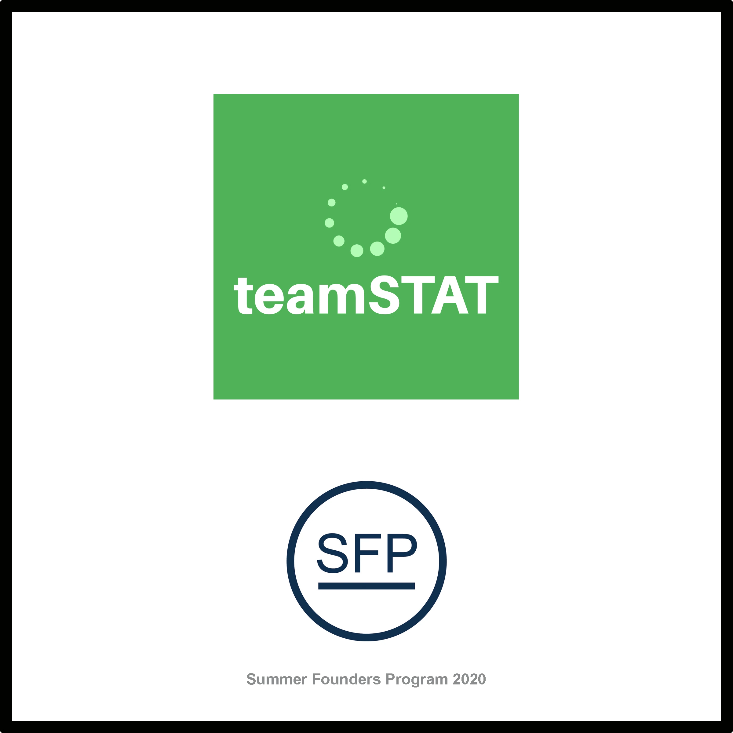 Team STAT startup plaque