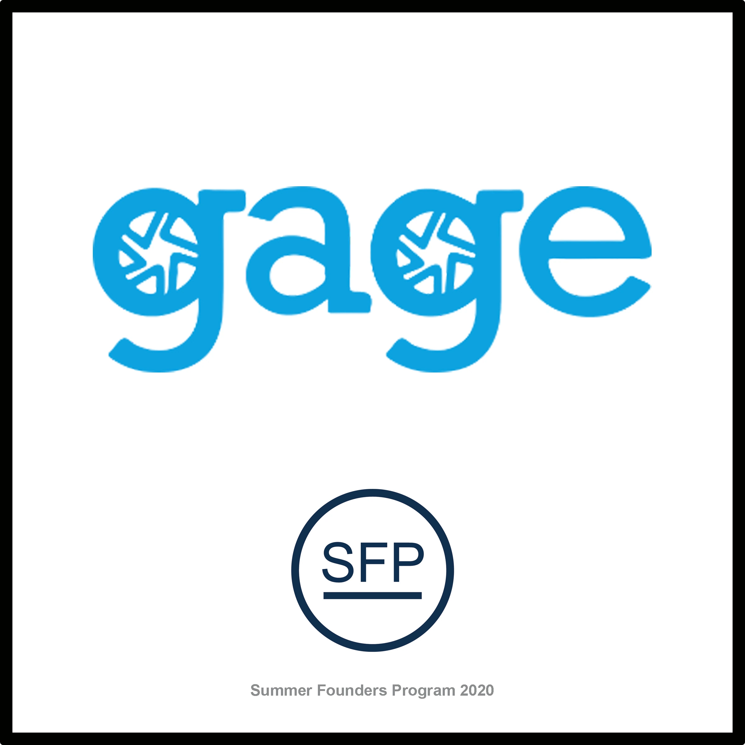 Gage startup plaque
