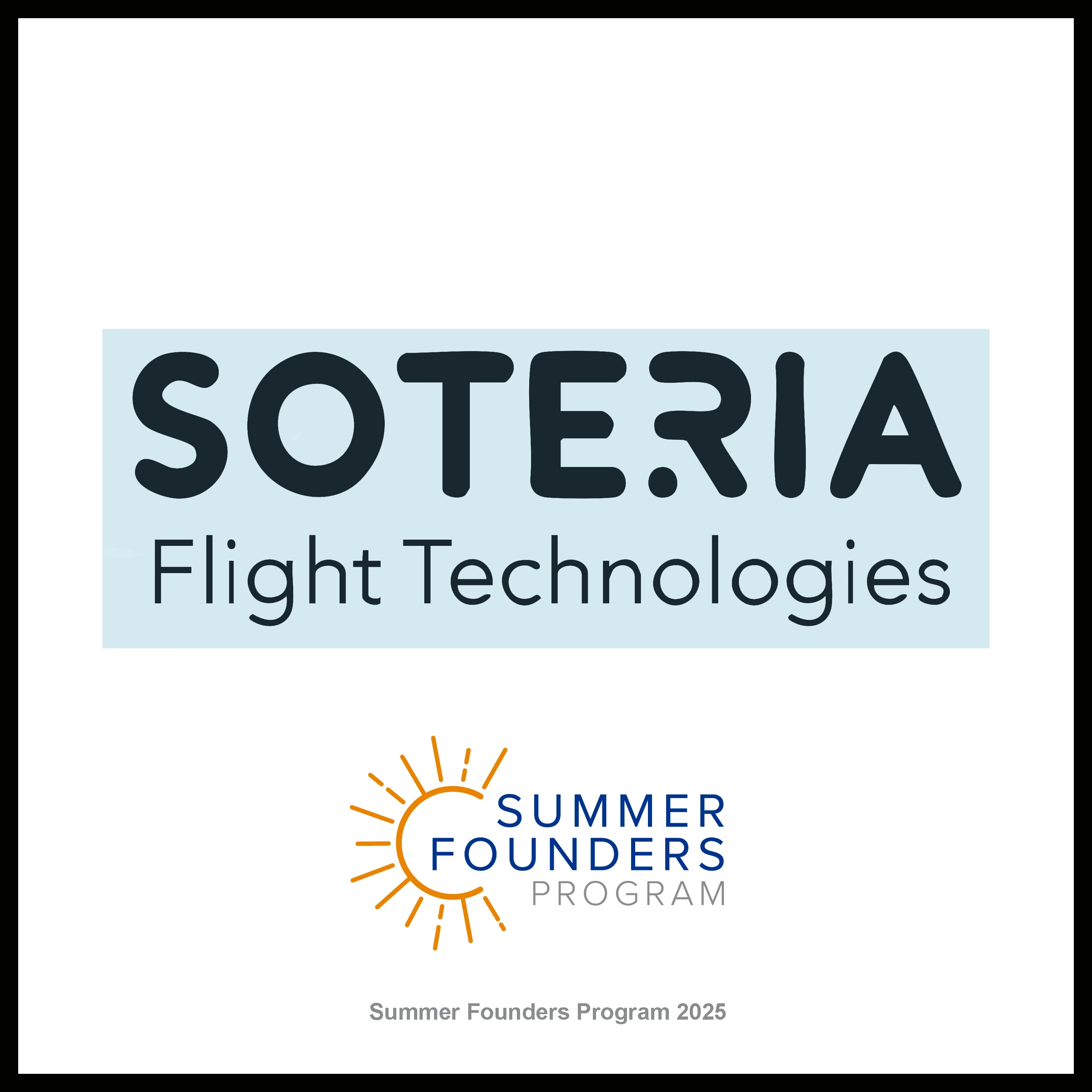 Soteria startup plaque