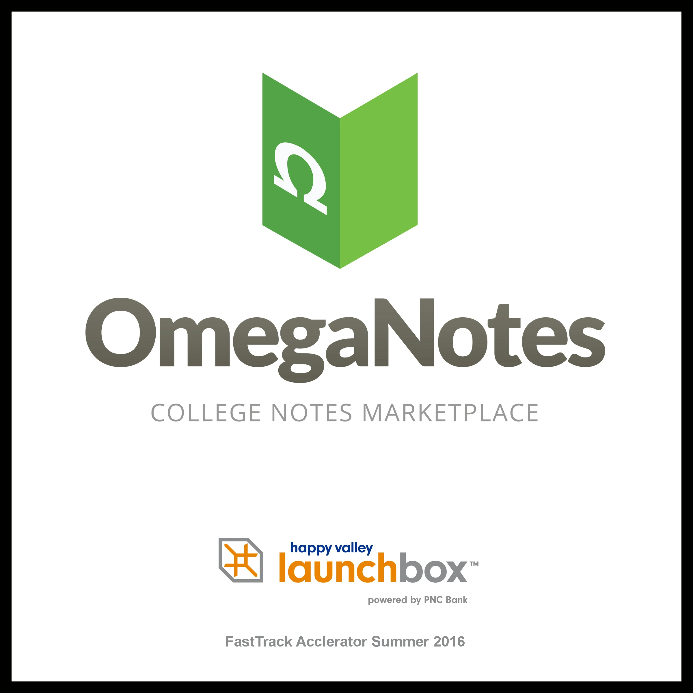 Omega Notes startup plaque