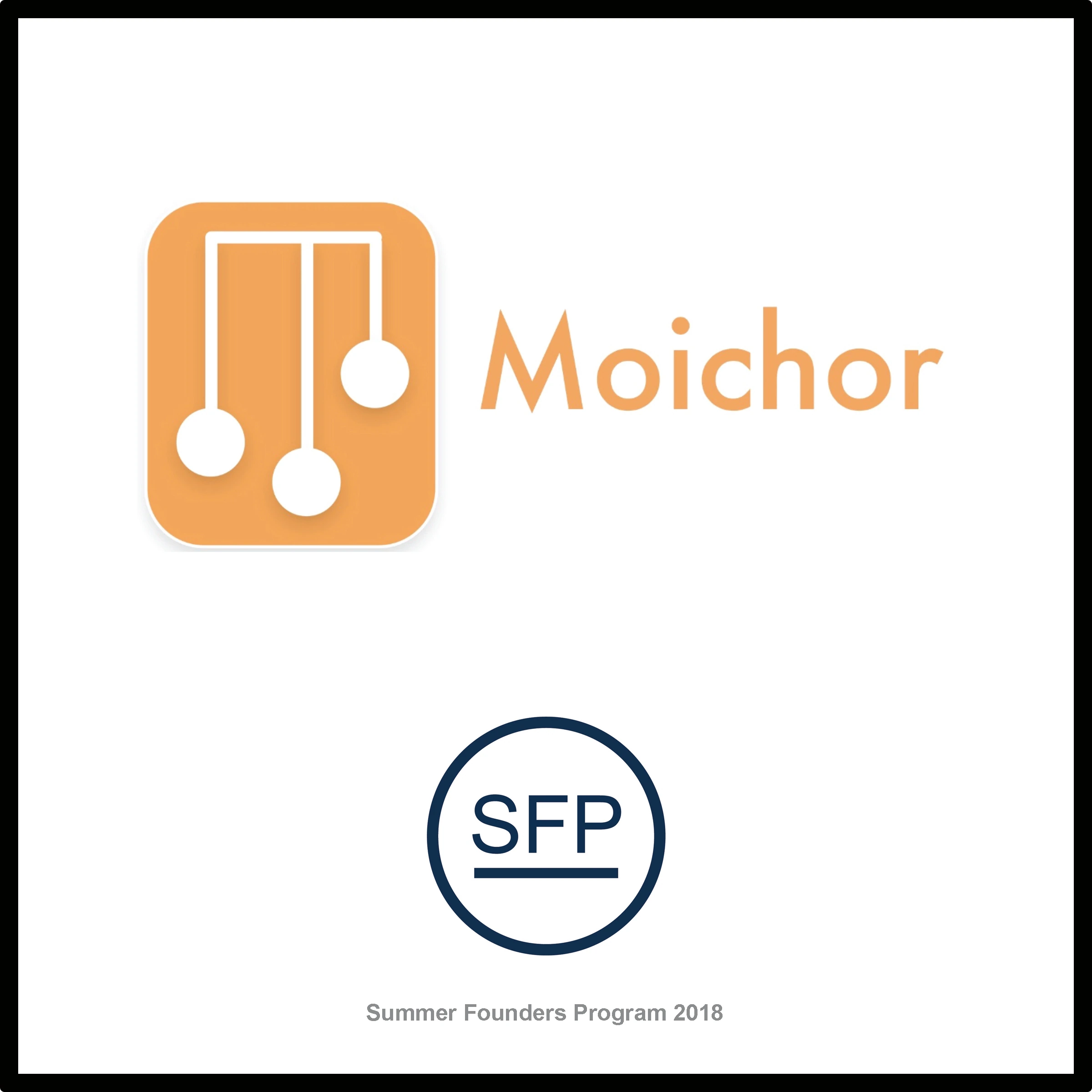 Moichor startup plaque