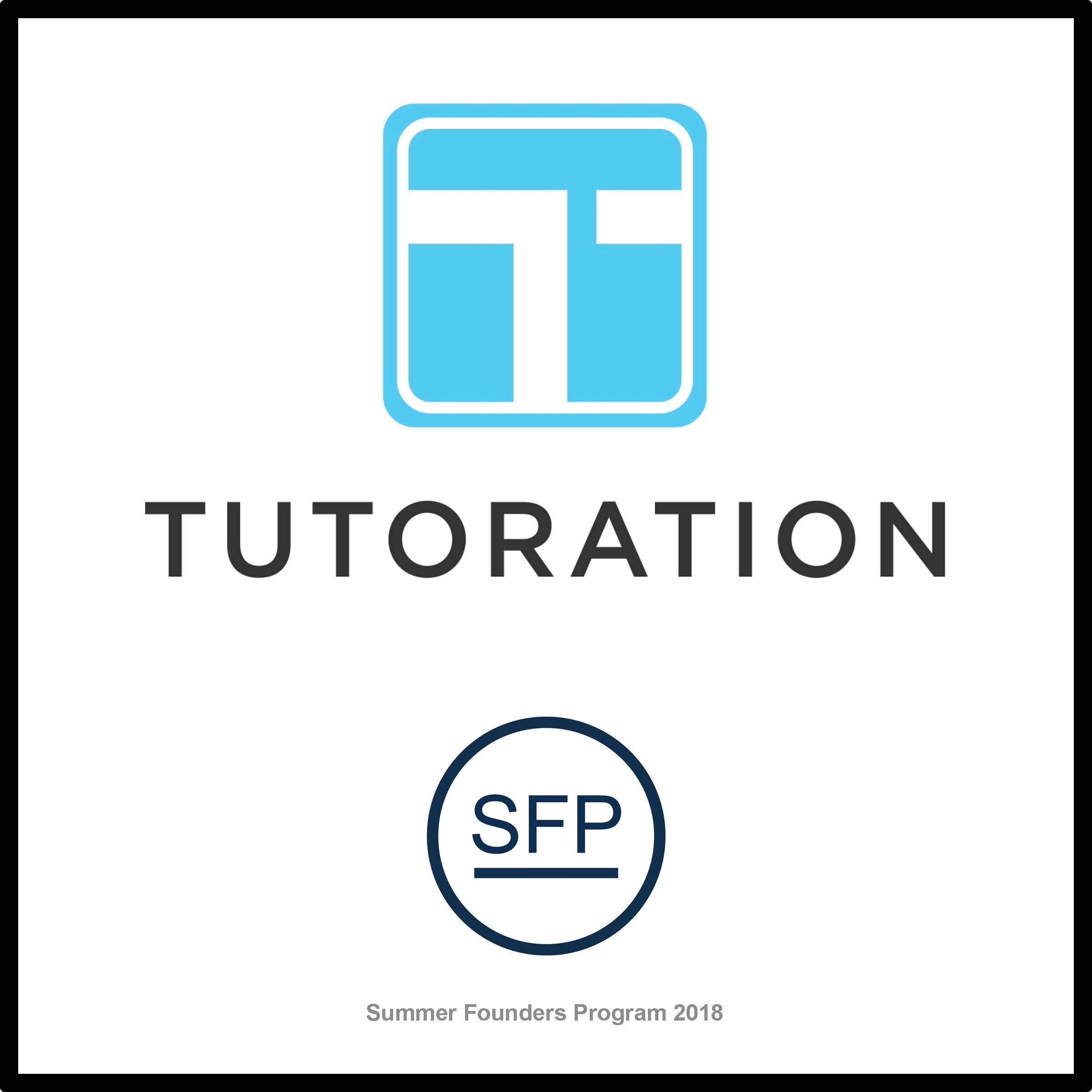 Tutoration startup plaque