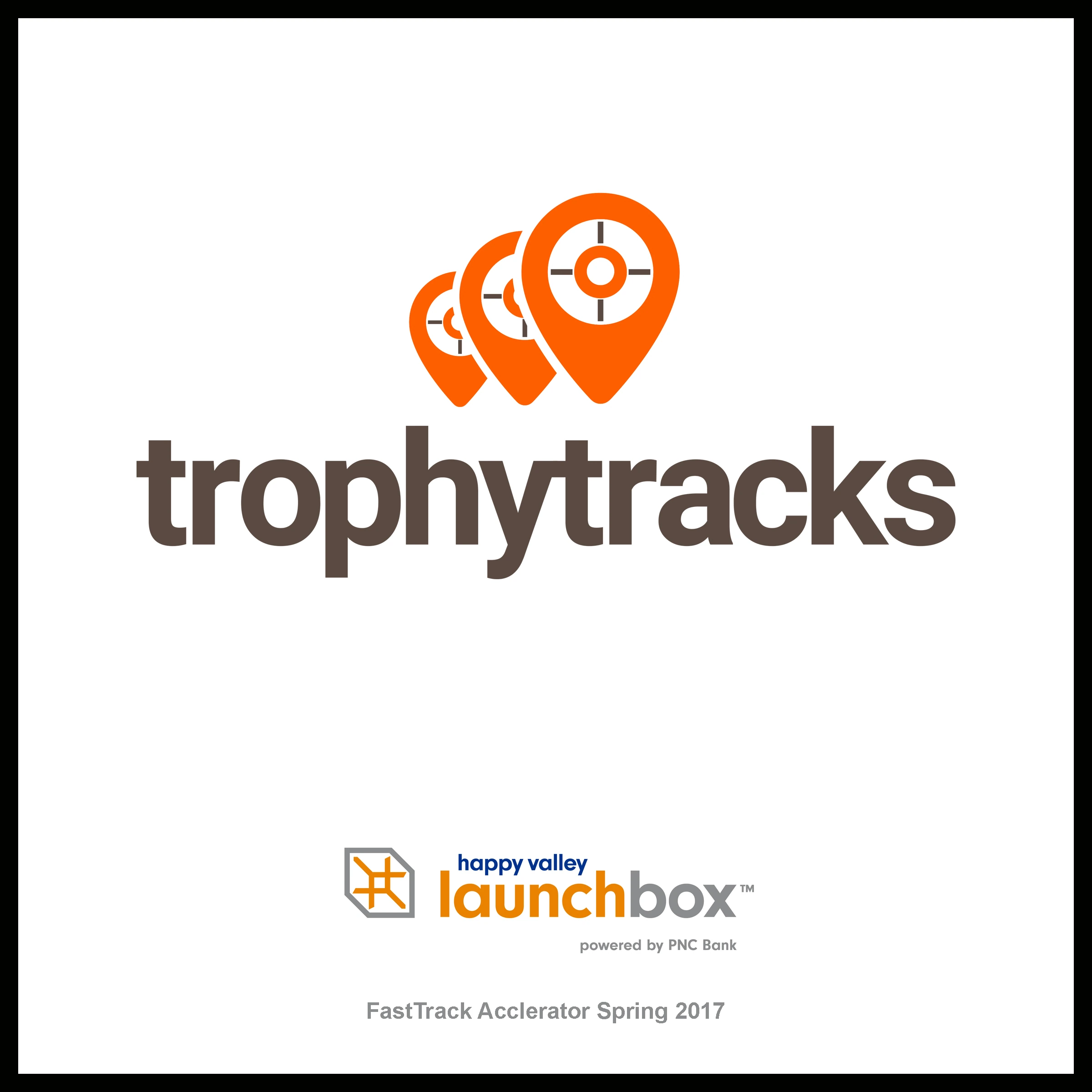 Trophy Tracks startup plaque