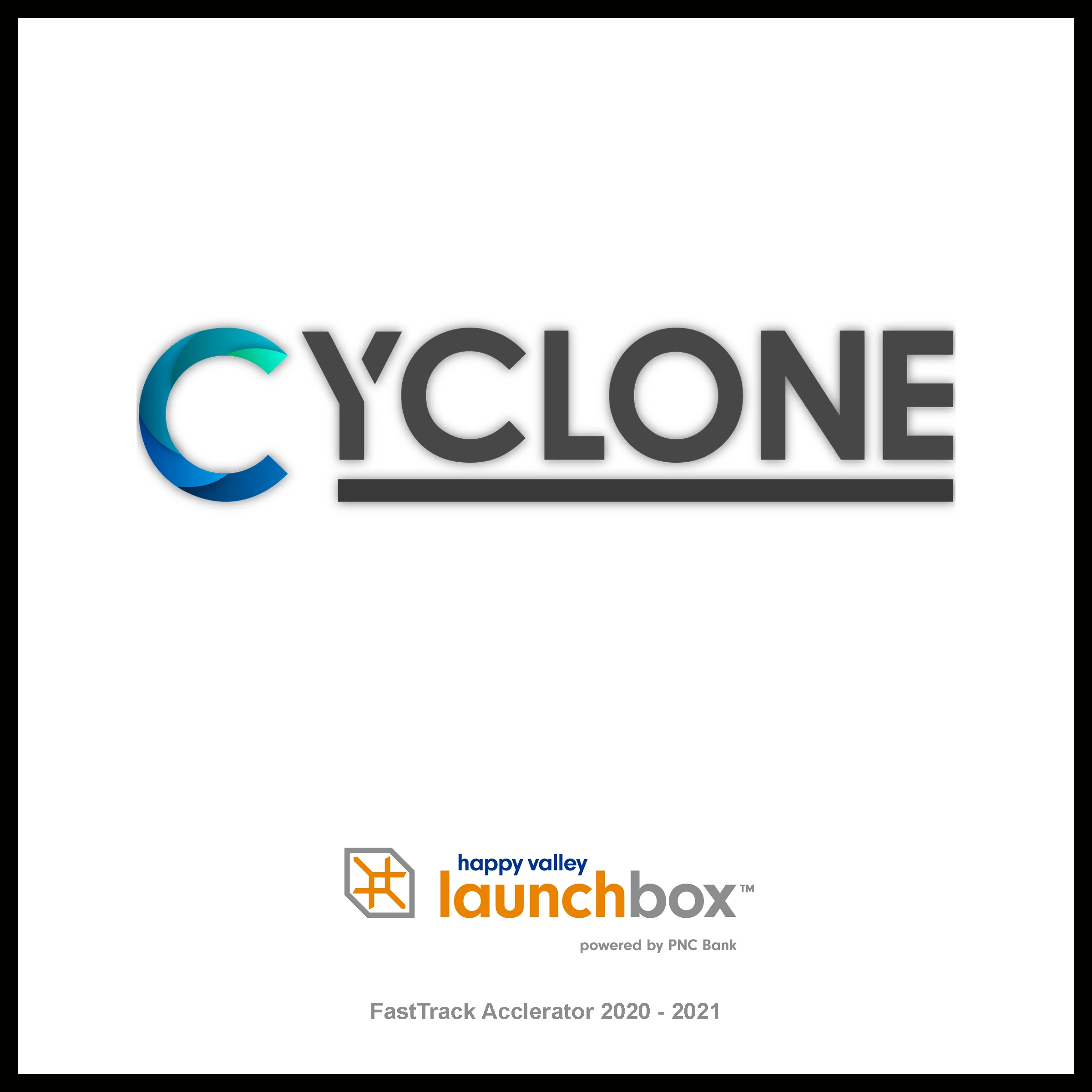 Cyclone startup plaque