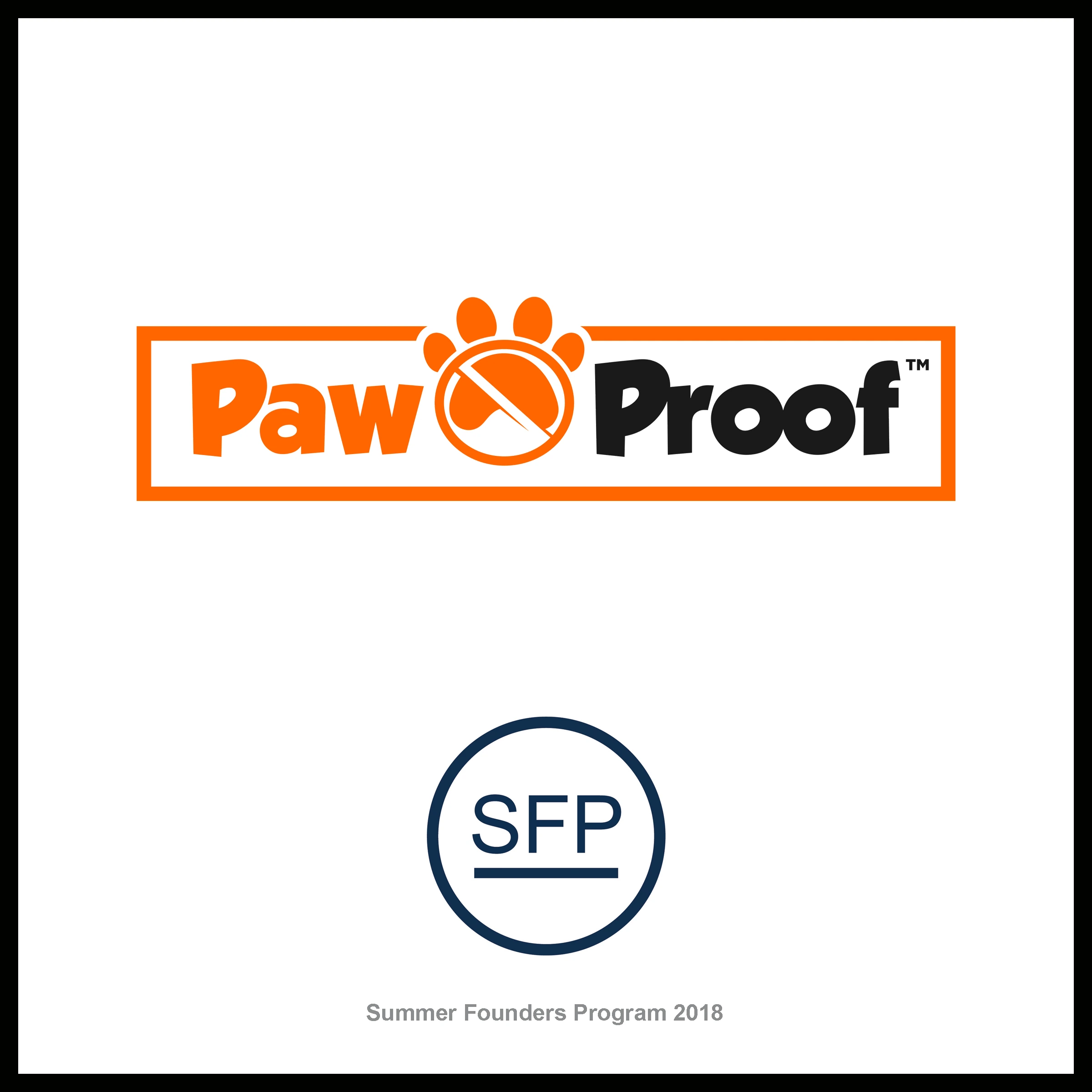 PawProof startup plaque