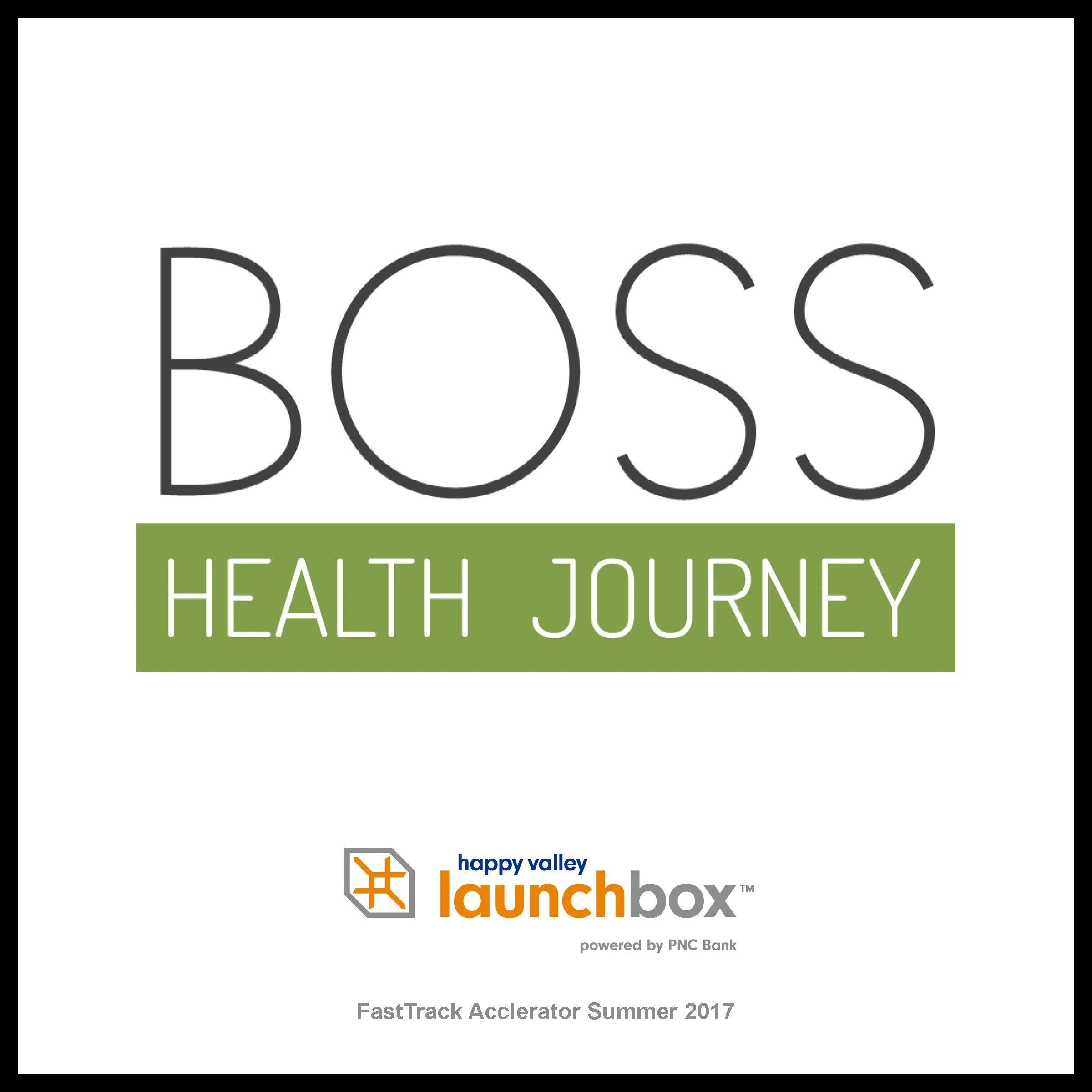 Boss Health Journey startup plaque