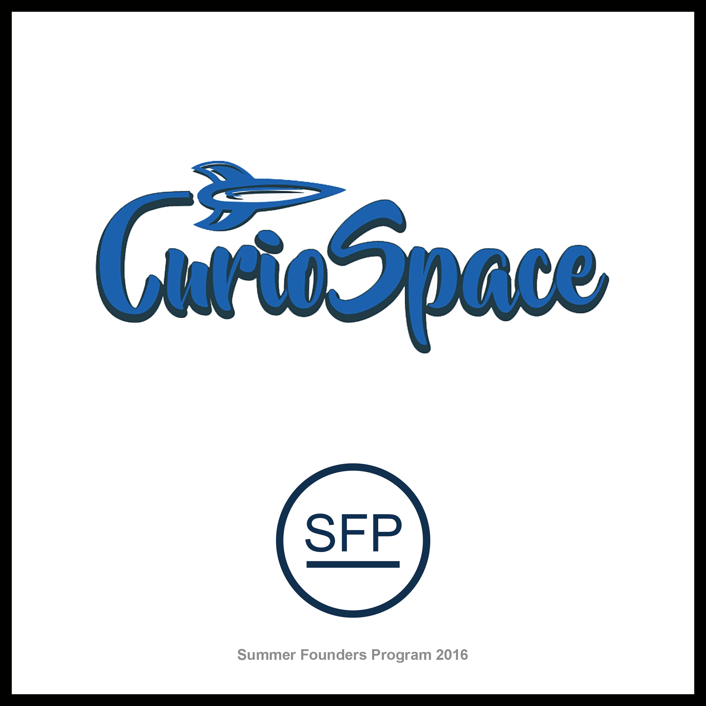 CurioSpace startup plaque