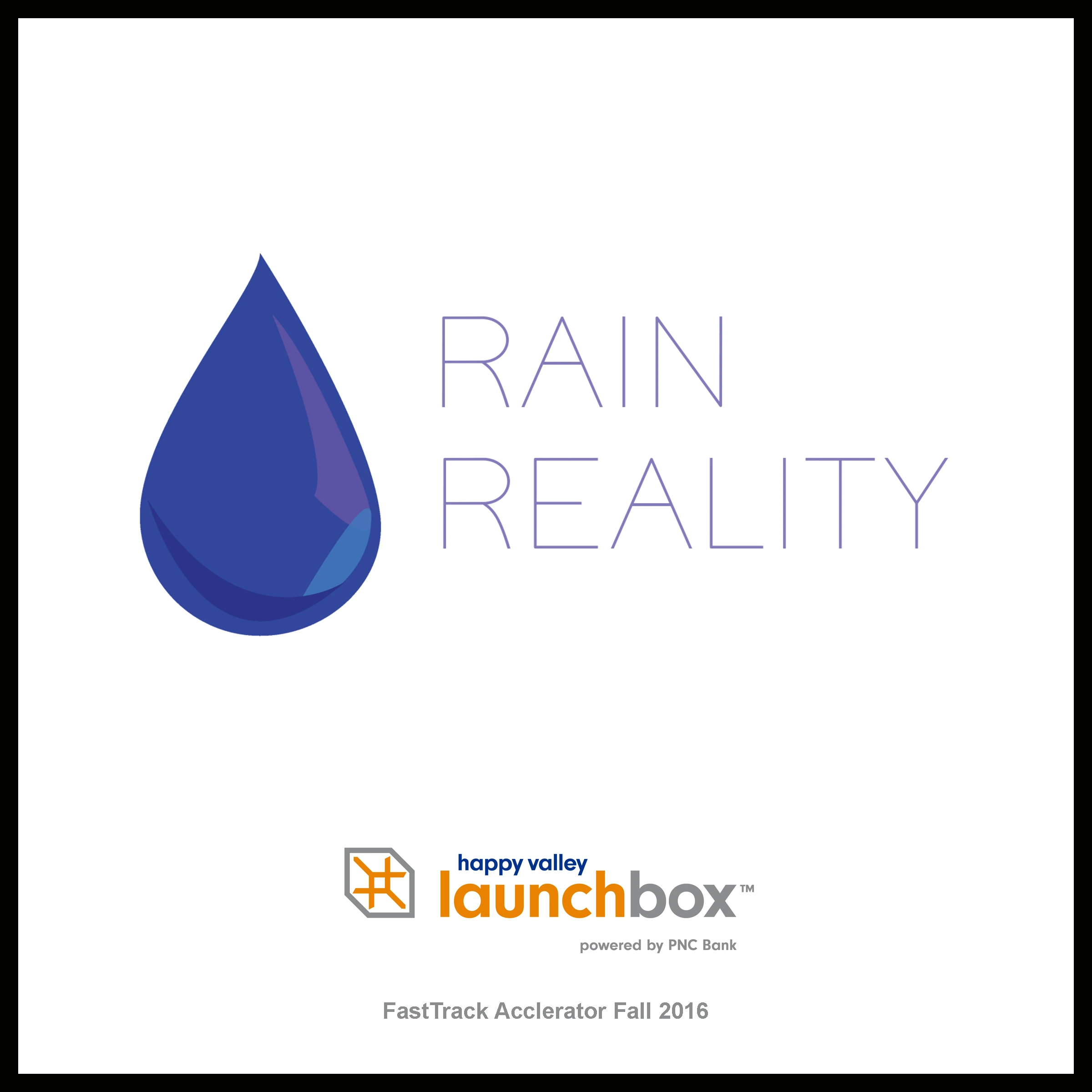 Rain Reality startup plaque