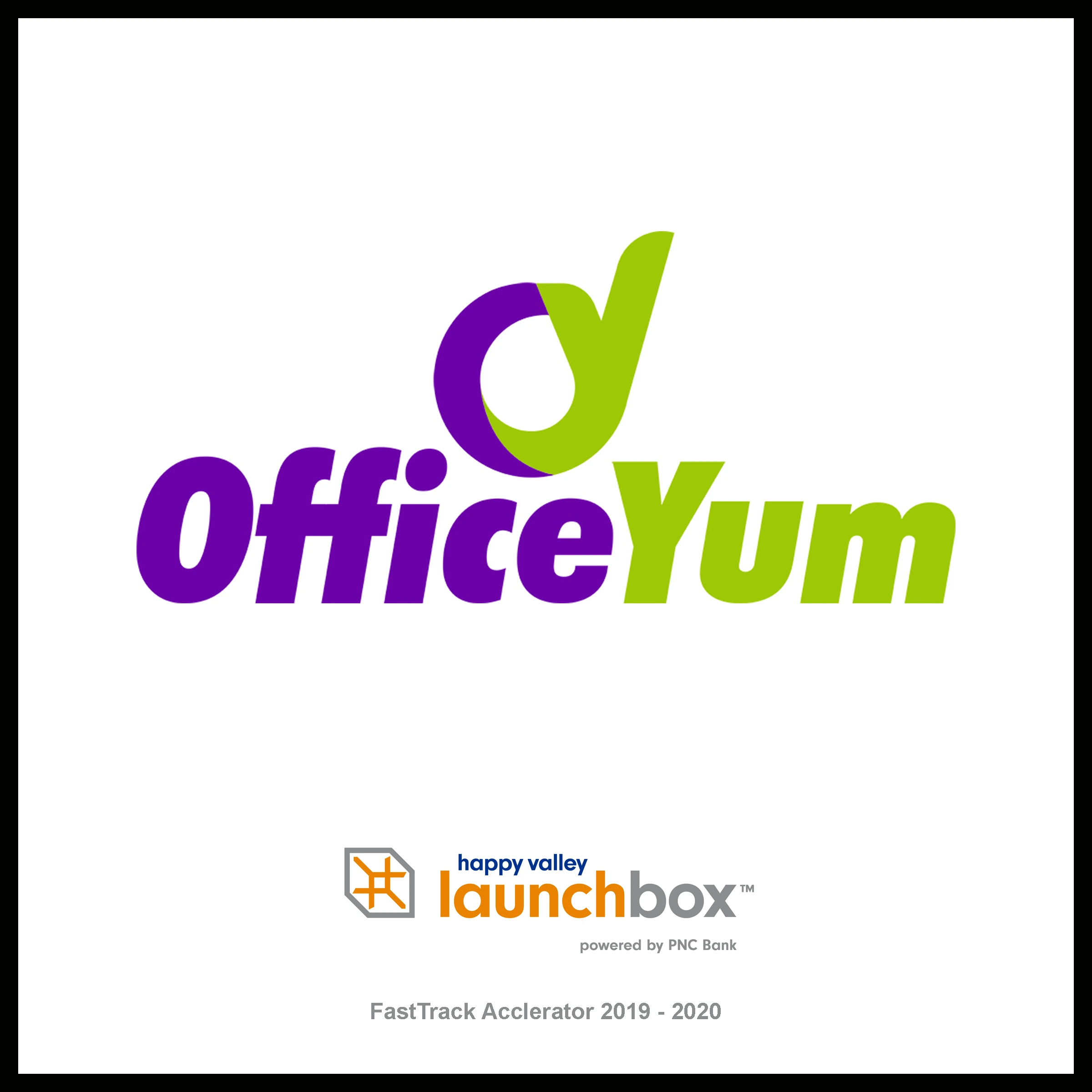 Office Yum startup plaque