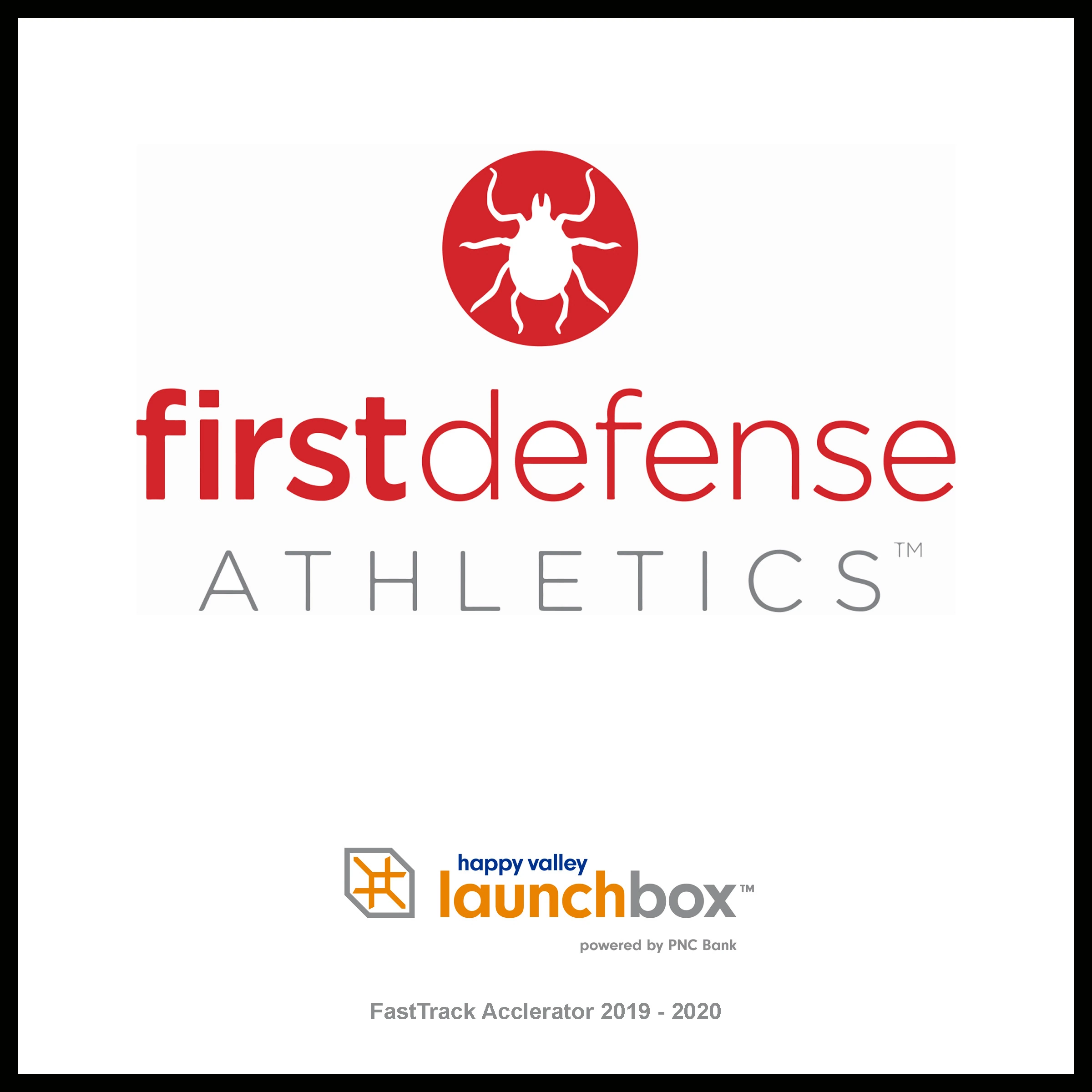 First Defense Athletics startup plaque