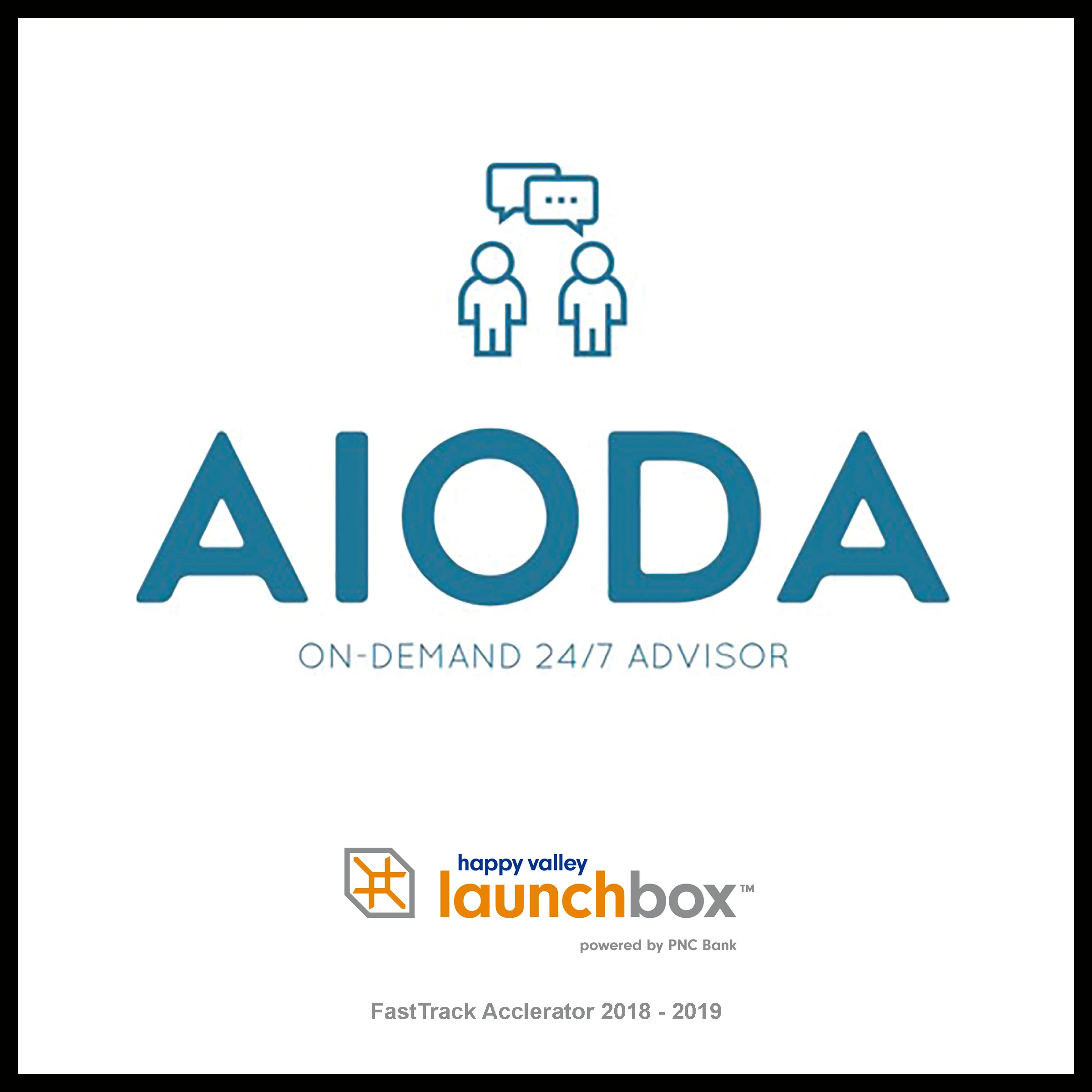 AIODA startup plaque