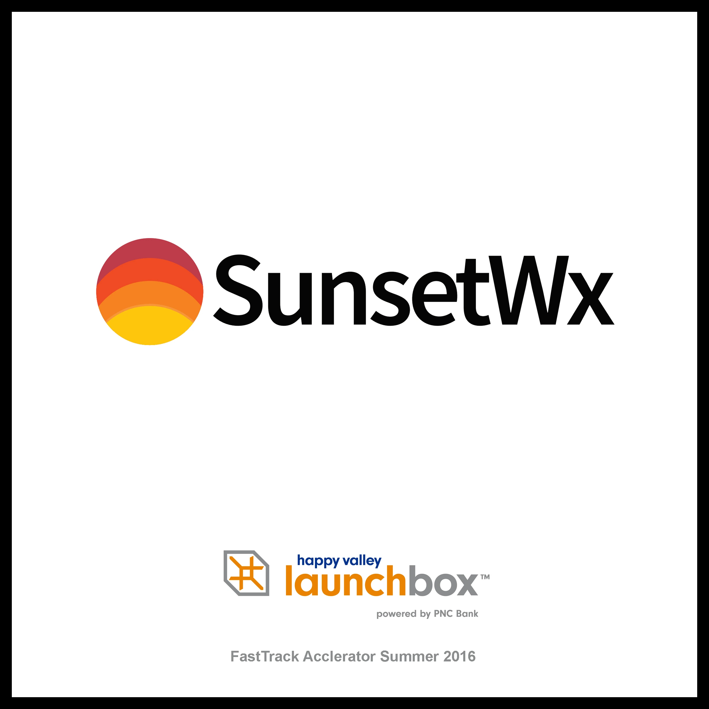 Sunset WX startup plaque