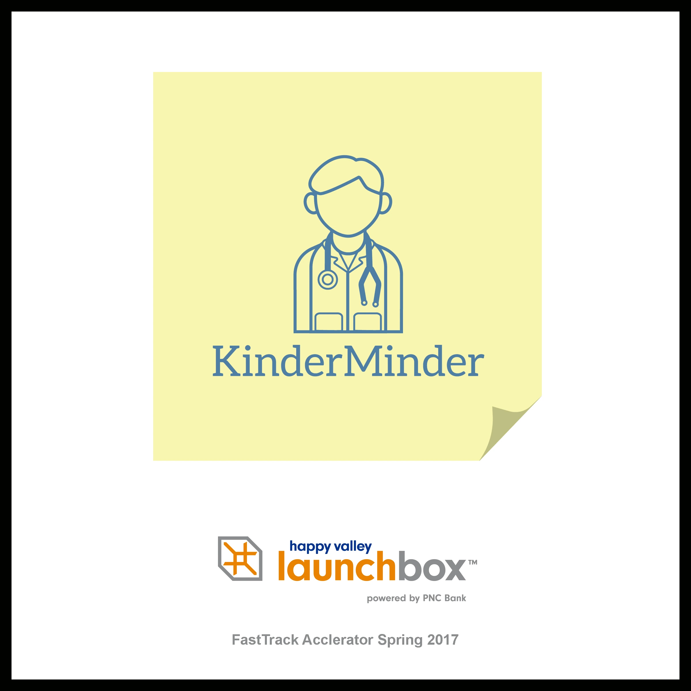 KinderMinder startup plaque