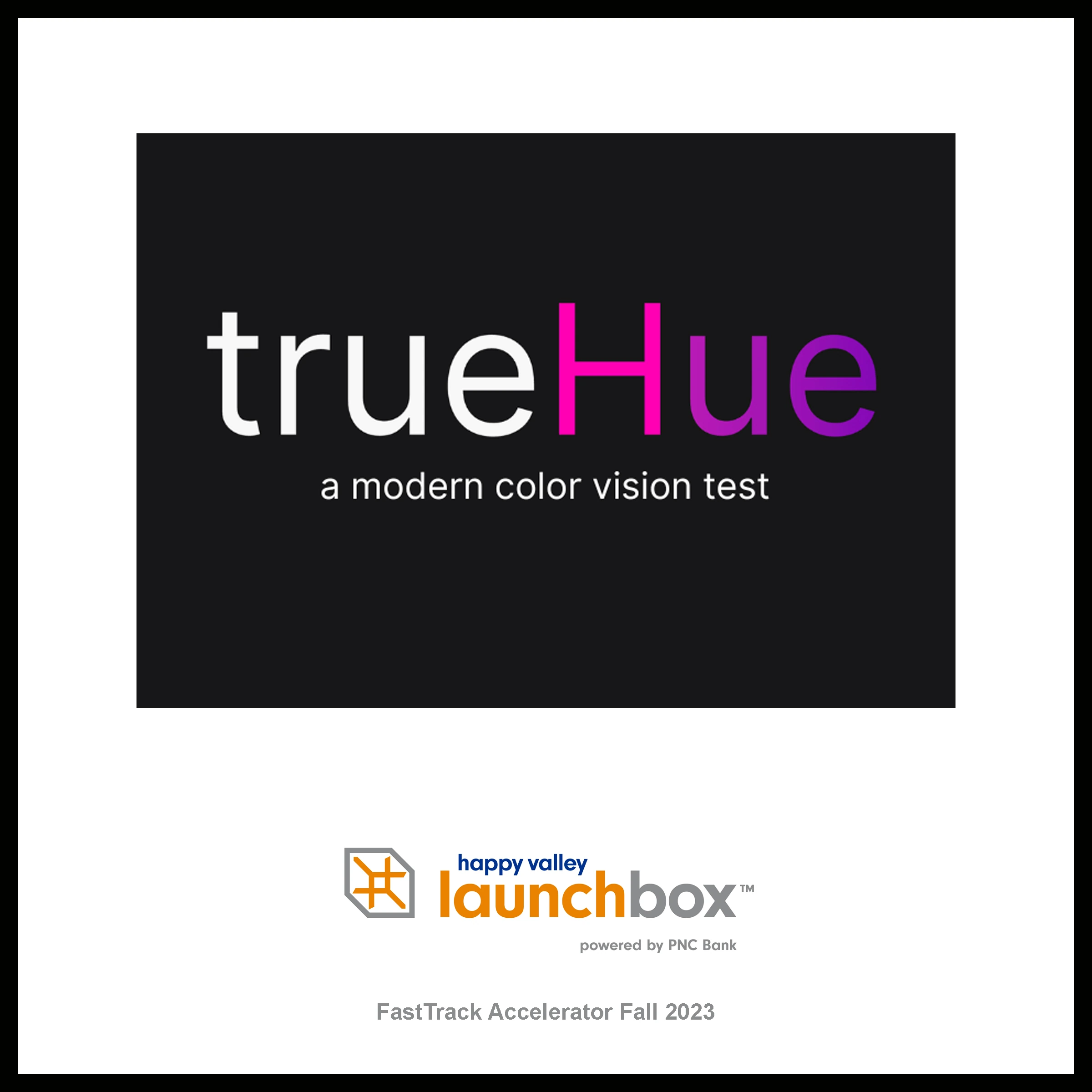 True Hue startup plaque